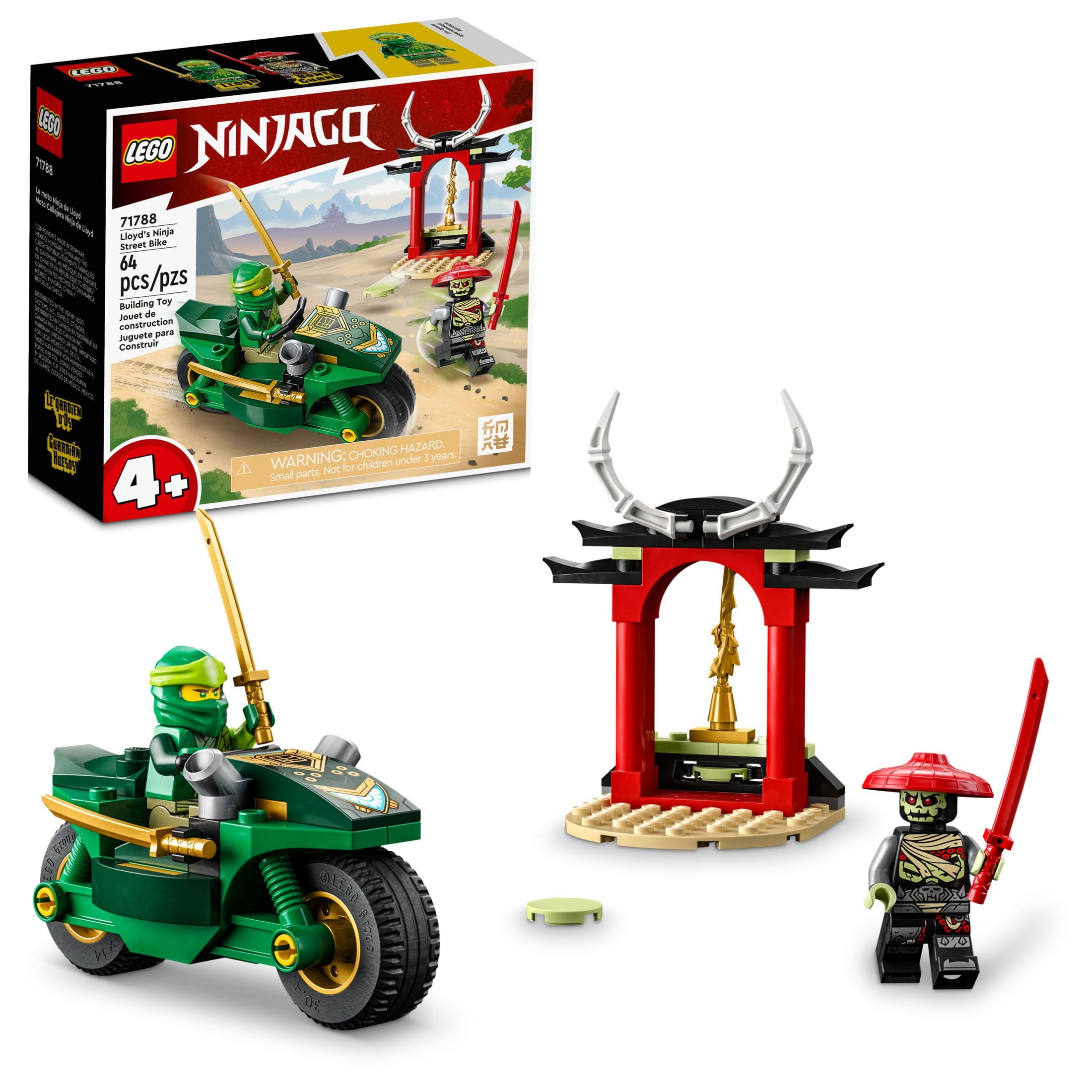 LEGO NINJAGO Lloyd s Ninja Street Bike Building Kit for Kids 4 Walmart