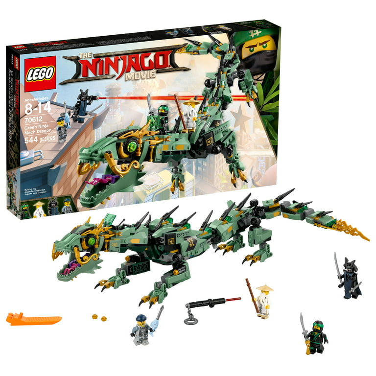 cirkulære Indflydelse affældige LEGO NINJAGO Movie Green Ninja Mech Dragon 70612 Ninja Toy with Dragon  Figurine Building Kit (544 Pieces) (Discontinued by Manufacturer) -  Walmart.com