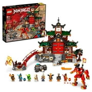 LEGO NINJAGO Ninja Dojo Temple Masters of Spinjitzu Set 71767, Ninja Toy Building Kit with 2 Minifigures and Toy Snake Figure, Collectible Mission Banner Series, Pretend Play Ninja Set for Kids