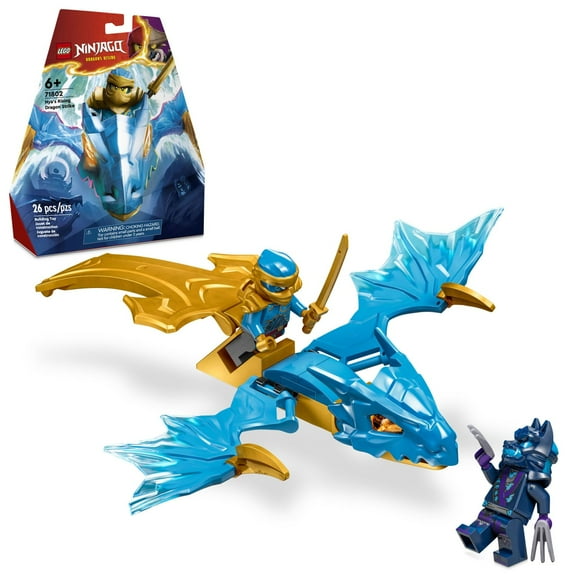LEGO NINJAGO Nyas Rising Dragon Strike Toy, Ninja Action Figure Playset with Nya Minifigure, Building Ninja Battle Set for Kids, Gift Idea for Boys and Girls Ages 6 Years Old and Up, 71802