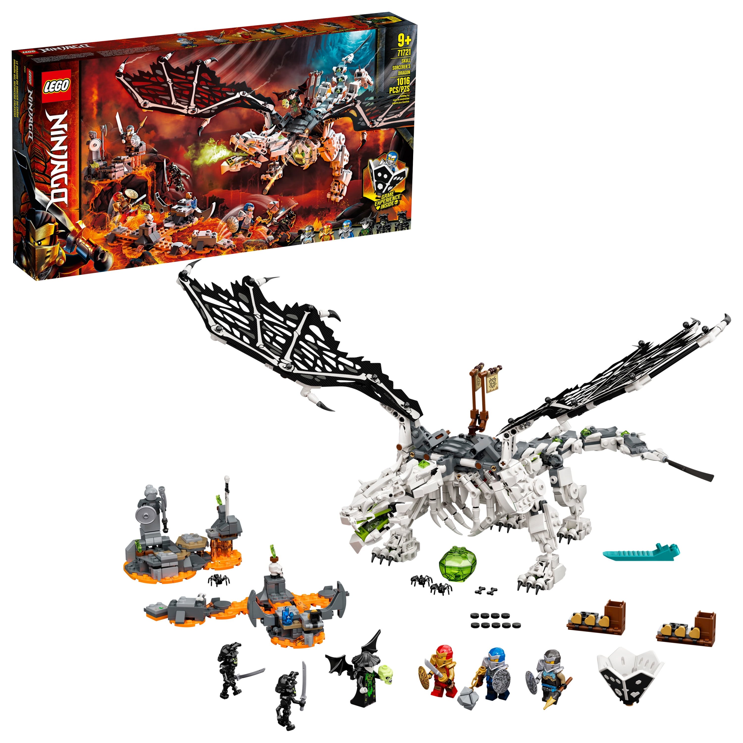 LEGO NINJAGO Skull Sorcerer's 71721 Ninja Dragon Building Toy for Kids (1,016 Pieces) - Walmart.com