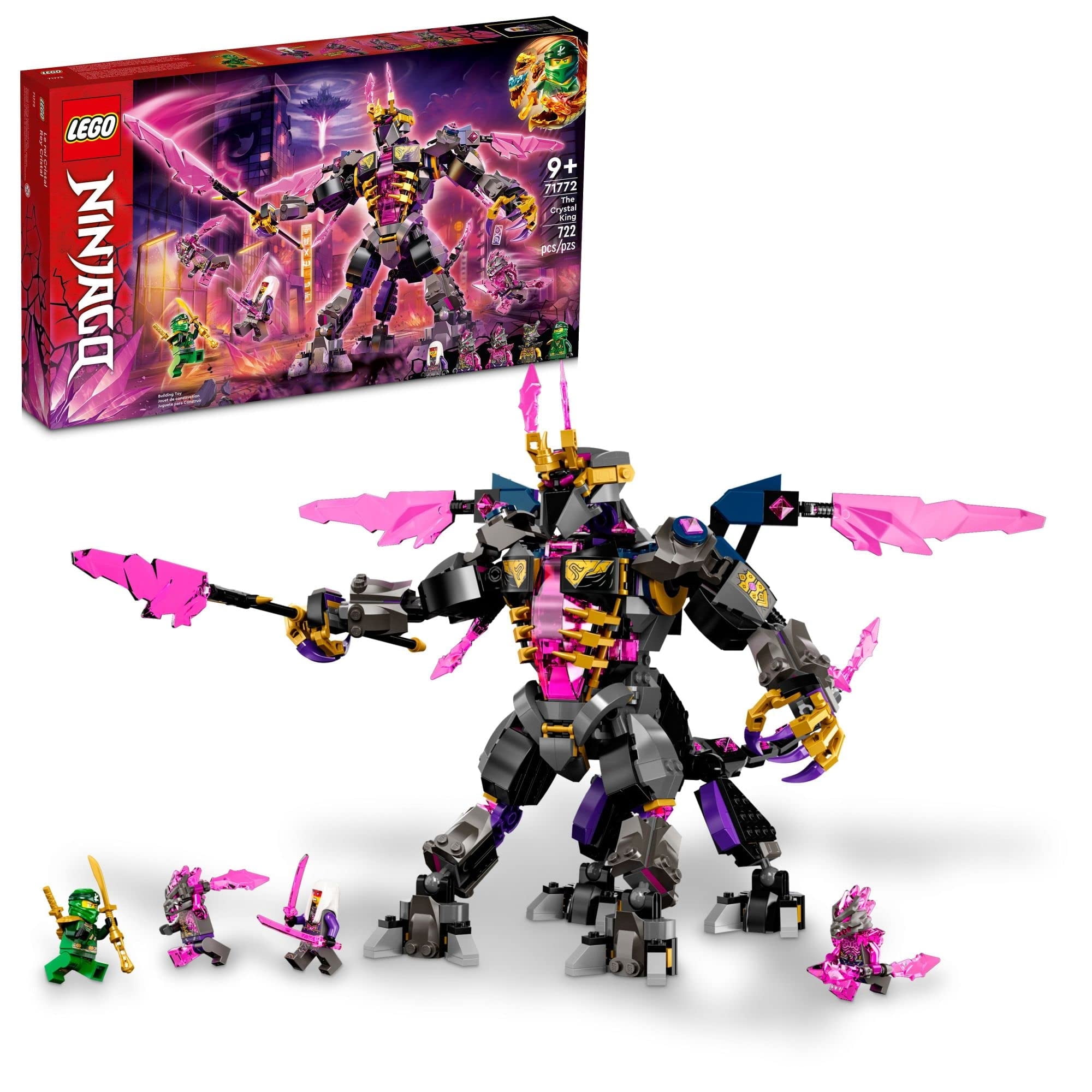 LEGO NINJAGO The Crystal King 71772 Ninja Villain Building Toy Set