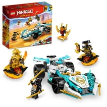 LEGO NINJAGO Zane’s Dragon Power Spinjitzu Race Car Building Toy Set, Features a Ninja Car, 2 Hover Flyers, Dragon Toy, and 4 Minifigures, Gift for Kids Aged 7+, 71791