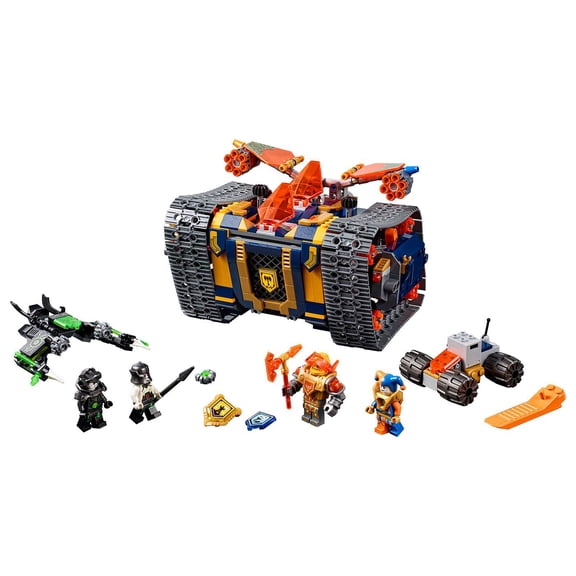 LEGO Nexo Knights Axls Rolling Arsenal Tank 604 Piece Building Kit w/ Minifigs