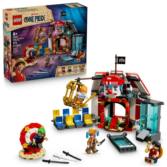 LEGO ONE PIECE Buggy the Clowns Circus Tent Building Blocks - Creative Building Toy for Boys & Girls, 8+ - 4 Toy Figures & Playset for Pretend Play - Gift Idea for Birthdays & Anime Fans - 75637