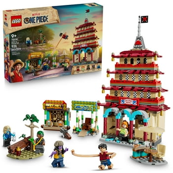 LEGO ONE PIECE Battle at Arlong Park Building Blocks - Pretend Play Building Toy for Boys & Girls, Ages 9+ - 5 Straw Hat Pirates Toy Figures & Playset for Anime Fans - Gift Idea for Birthdays - 75638