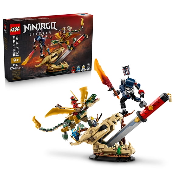 LEGO NINJAGO Battle at the Dragon's Blade - Collectible Building Toy for Boys & Girls, Ages 9+ - Kids Bedroom or Desk Decor - Gift for Birthdays - 71871