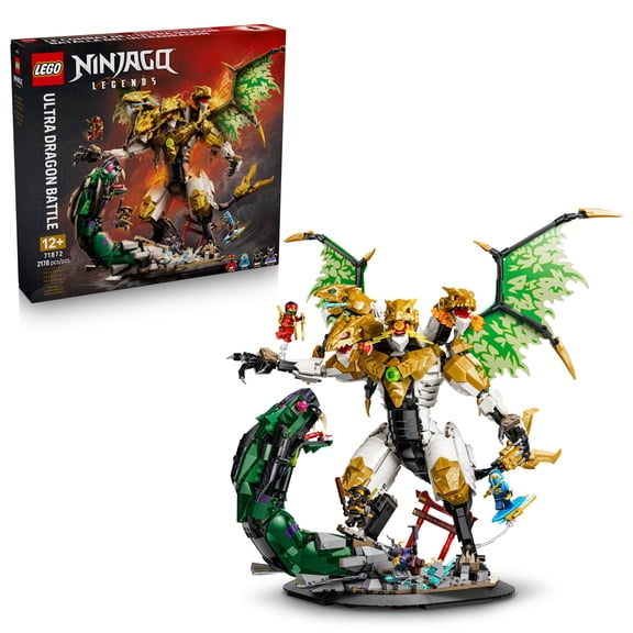 LEGO NINJAGO Ultra Dragon Battle - Building Set for Boys & Girls, Ages 12+ - Posable Dragon Action Figure for Kids Bedroom or Desk Decor - Gift for Birthdays - 71872