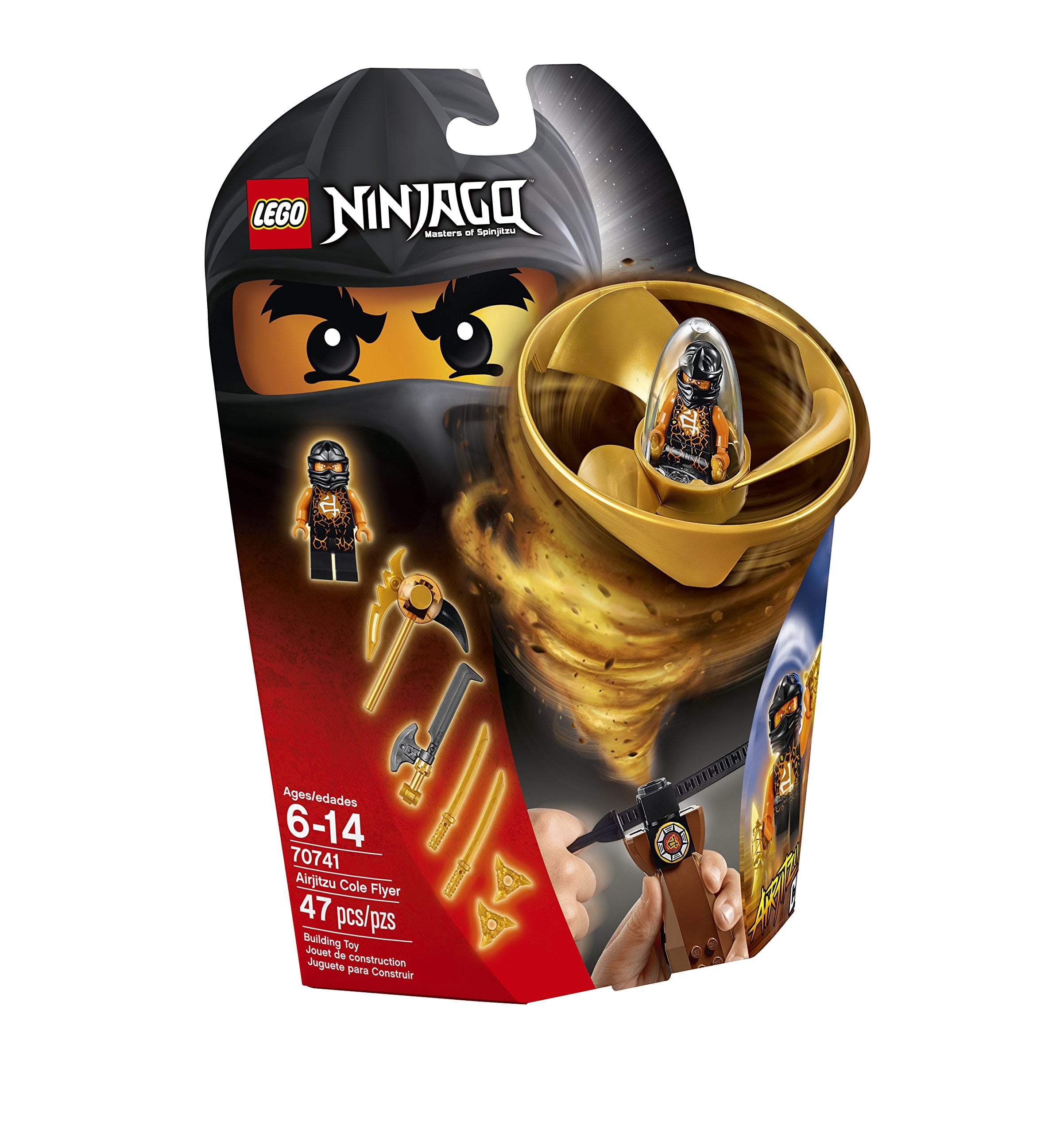 LEGO Ninjago Airjitzu Cole Flyer 47 Piece Building Kit 70741
