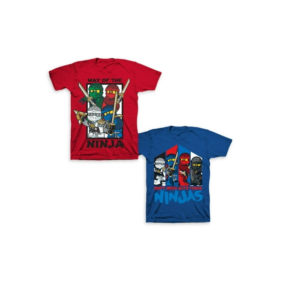 LEGO Ninjago Boys 4-16 Group Graphic T-Shirt, 2-Pack