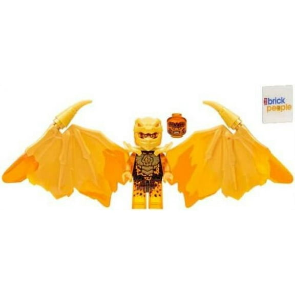 LEGO Ninjago Crystalized: Cole Golden Dragon Minifig with Crystal Sword