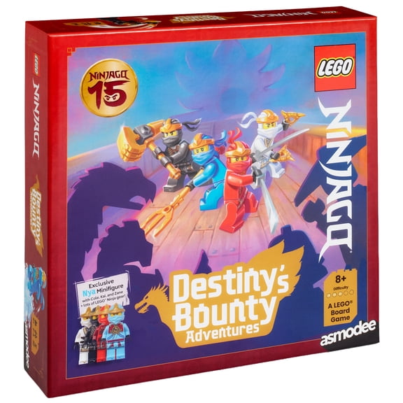 LEGO Ninjago Destiny's Bounty Adventures Family Board Game for Ages 8+, from Asmodee