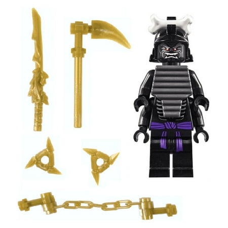 LEGO Ninjago Lord Garmadon Figure Four Arms Gold Weapons Action Figure Sets