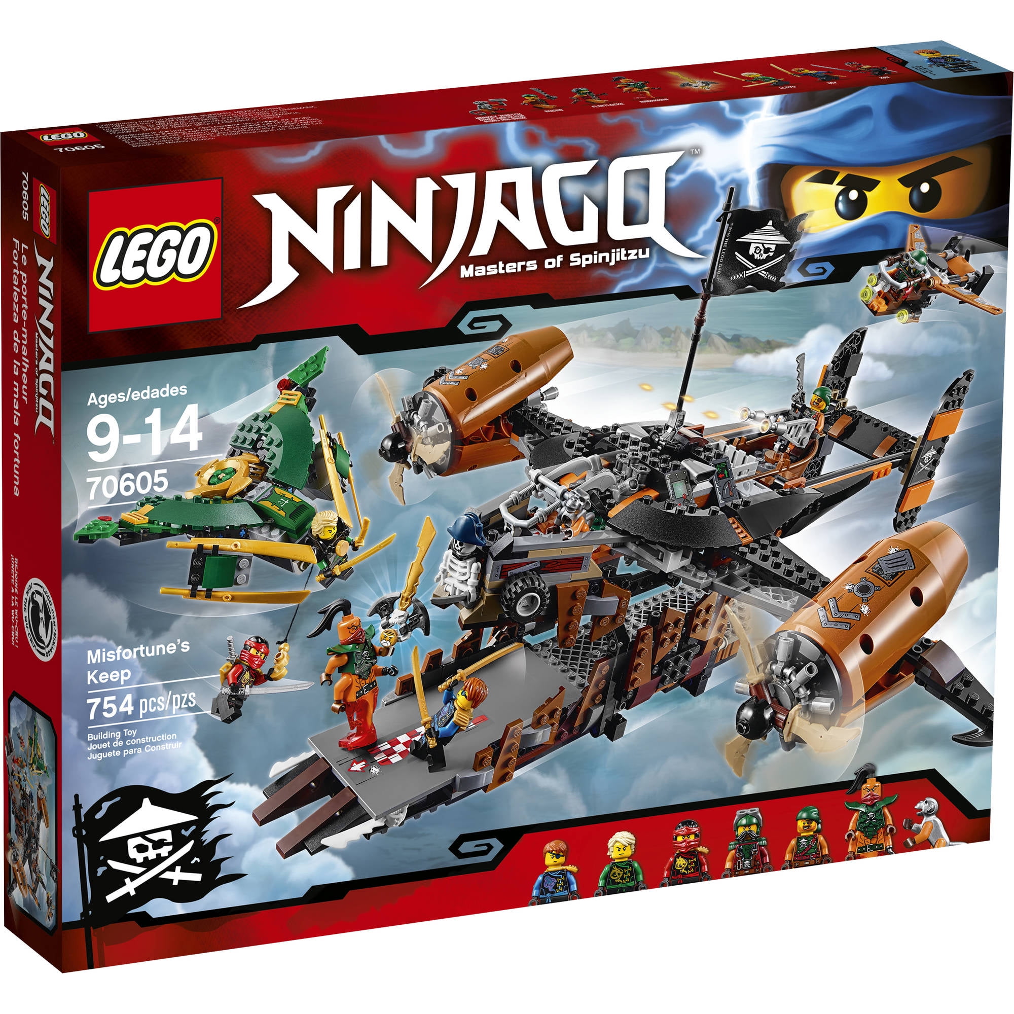 Ninjago Misfortune's Keep Set LEGO 70605 - Walmart.com
