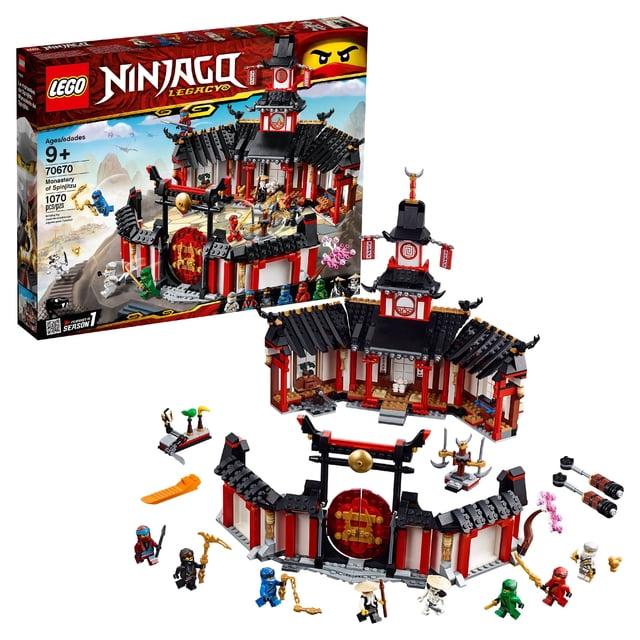 Monastery Building Design Ninjago Spinjitzu Monastery - Construction toys for resorts - Walmart ...