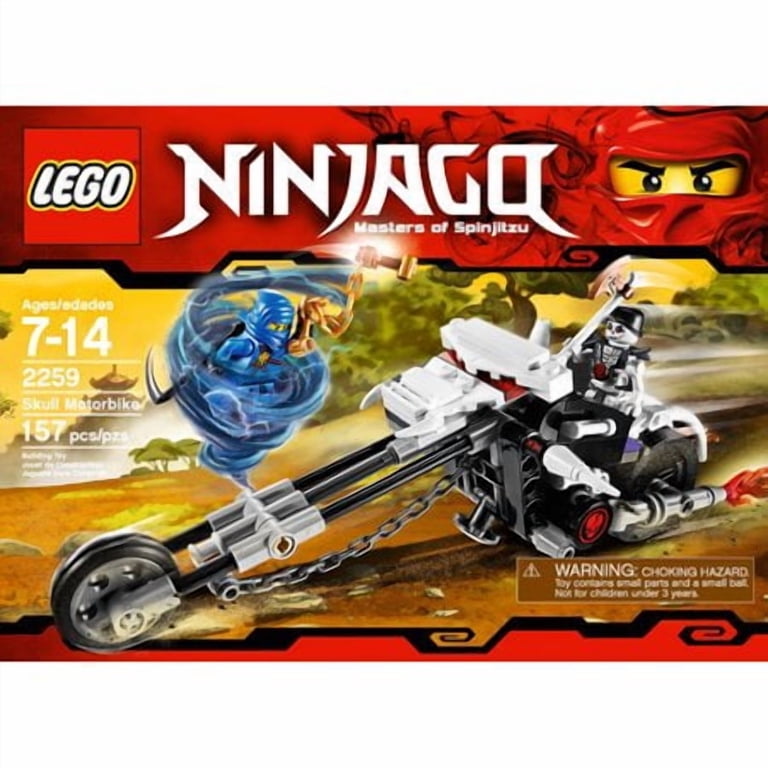 LEGO Ninjago Skull Motorbike 2259, Jay & Chopov Minifigures