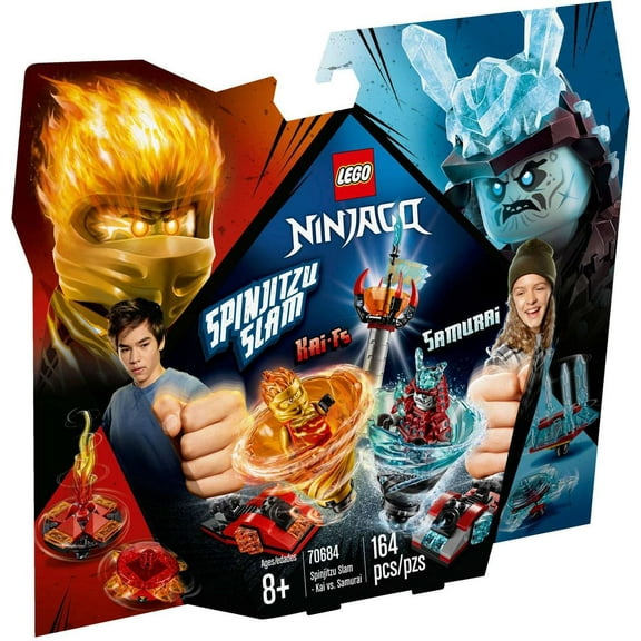 Pre-Owned LEGO Ninjago Spinjitzu Slam - Kai vs. Samurai 70684 Ninja Set (164 Pieces)