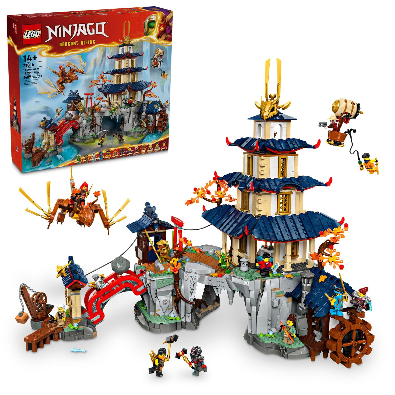 LEGO NINJAGO Tournament Temple City Building Toy - Cool Gift for