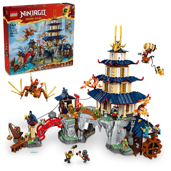 LEGO NINJAGO Tournament Temple City Building Toy - Cool Gift for Teen Boys & Girls, Ages 14+, Great for Dragons Rising Fans Who Enjoy Model Building Sets and NINJAGO Toys - 71814