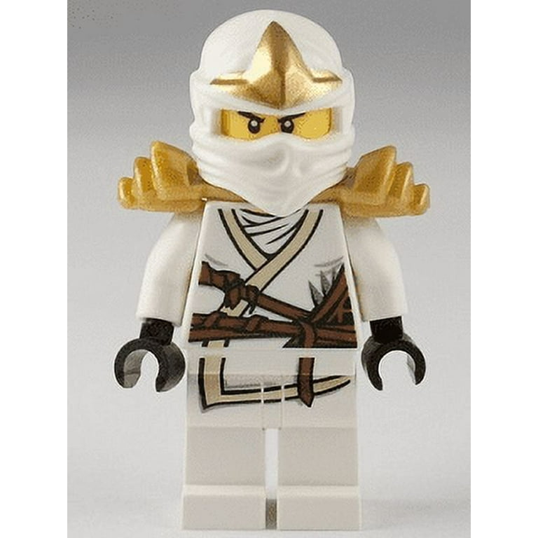 Lego Ninjago Zane ZX with Detailed Armor Minifigure Lego Ninjago Zane ZX with Detailed Armor Minifigure