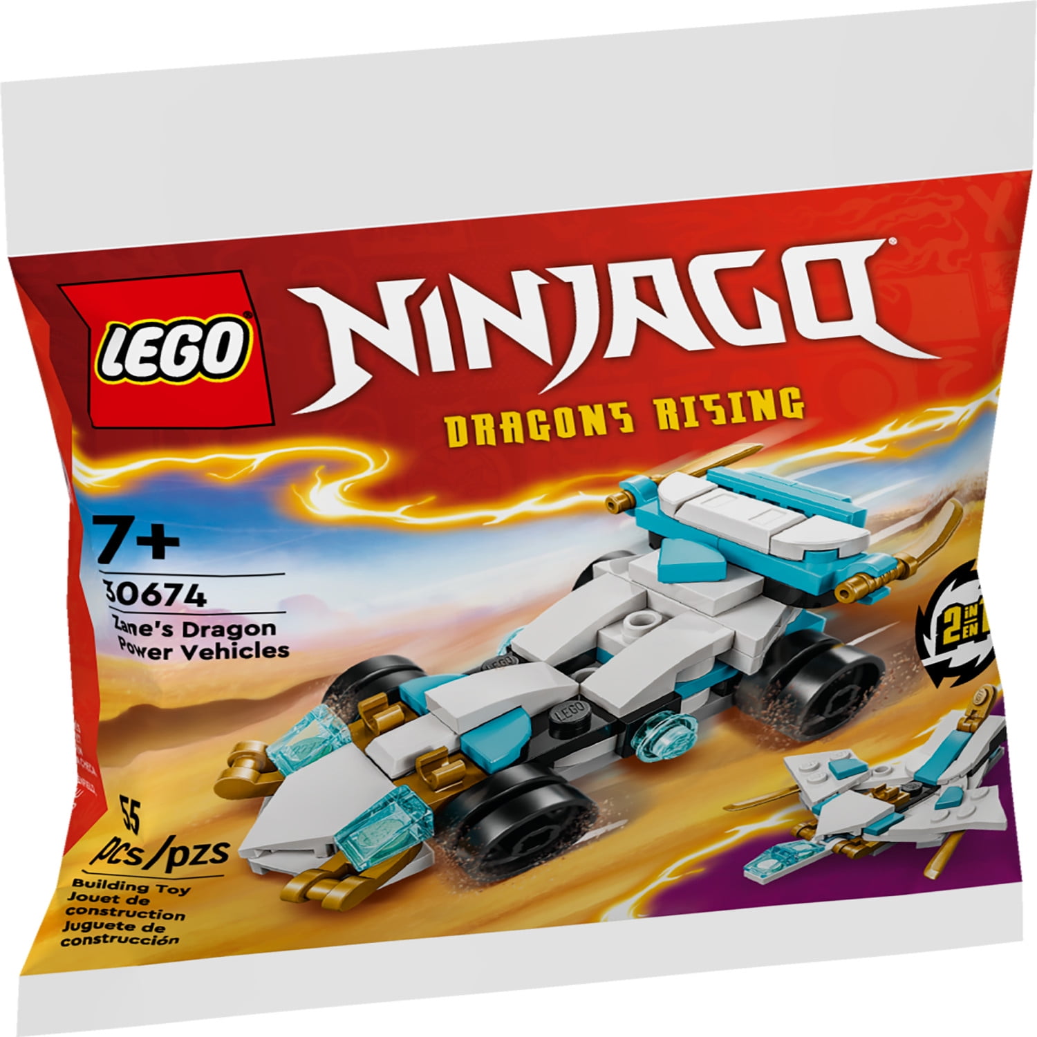 テオ・ヤンセン set LEGO Ninjago Zane's Dragon Power Vehicles 30674 - Walmart.com