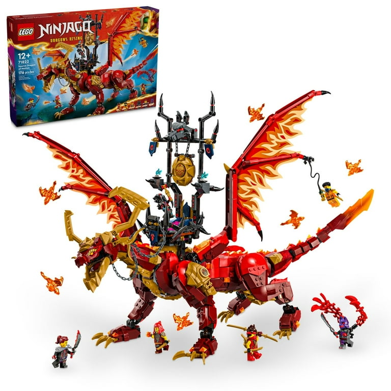 Free Shipping LEGO NINJAGO Source Dragon of Motion Ninja Playset Adventure Toy for Kids Ages 12 and up 71822 Walmart Walmart