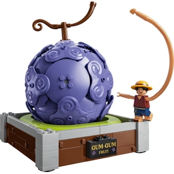 LEGO ONE PIECE Gum Gum Fruit Building Toy - Toys & Figures Playset for Boys & Girls, Ages 9+ - W/ Luffy Figure - Birthday Gift for Kids - 75647