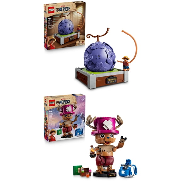 LEGO ONE PIECE Tony Tony Chopper 75643 and LEGO ONE PIECE Gum Gum Fruit 75647