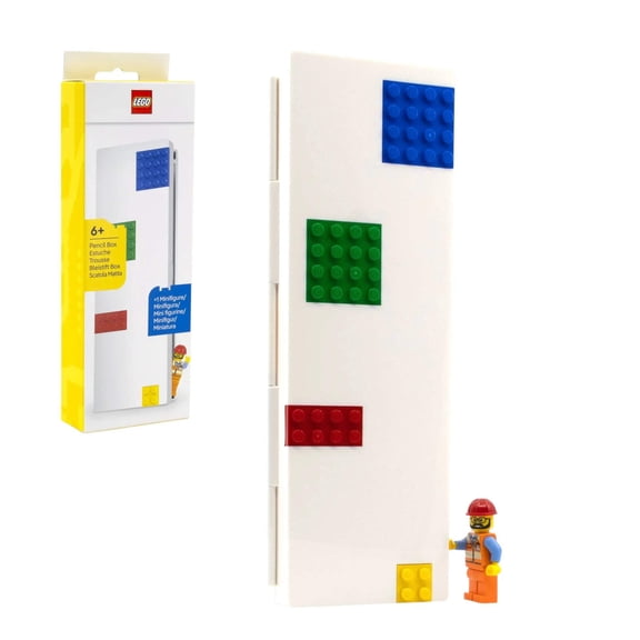 LEGO Pencil Box with Minifigure - Construction Worker