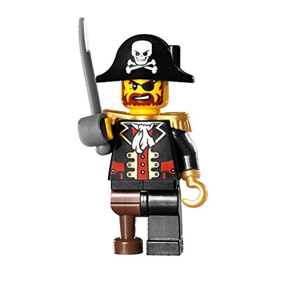 LEGO Pirate Captain Brickbeard Redbeard minifigure (2009)