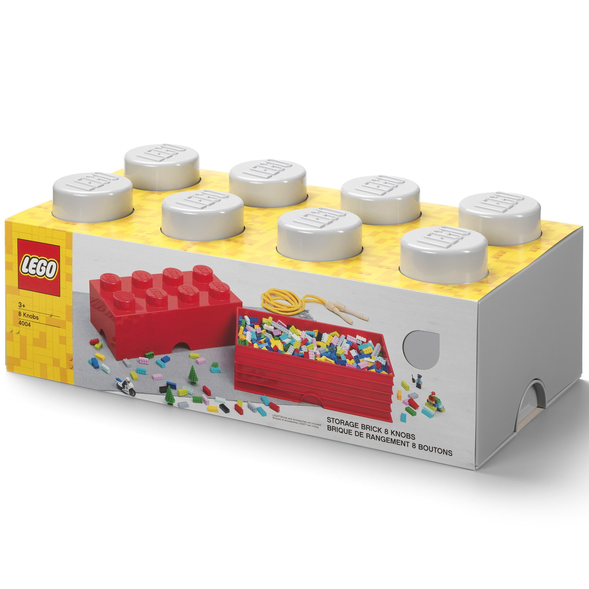 Room Copenhagen: LEGO Storage Brick - 8 Knobs Lid, Stone Gray - 19.7 x ...