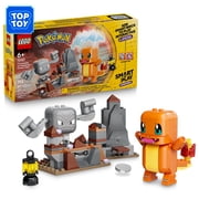 LEGO Pokmon SMART Play: Charmander and Geodudes Cavern Clash - Compatible Set with 2 SMART Tags and 2 Pokmon Figures - Interactive Building Toy - Gift for Boys and Girls, Ages 6+ - 72157