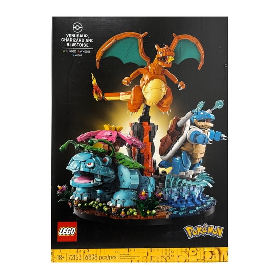 LEGO Pokemon Venusaur, Charizard and Blastoise 72153