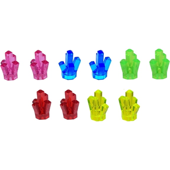 LEGO Power Miners Power Crystals in 5 Colors Quantity 10 (Very Small)