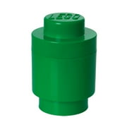 LEGO Round Storage Brick Toy Box, Dark Green