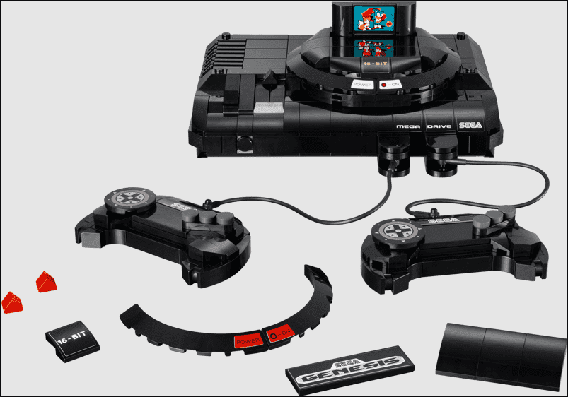 LEGO, SEGA Genesis Console, 40926, Buildable Retro Video Game