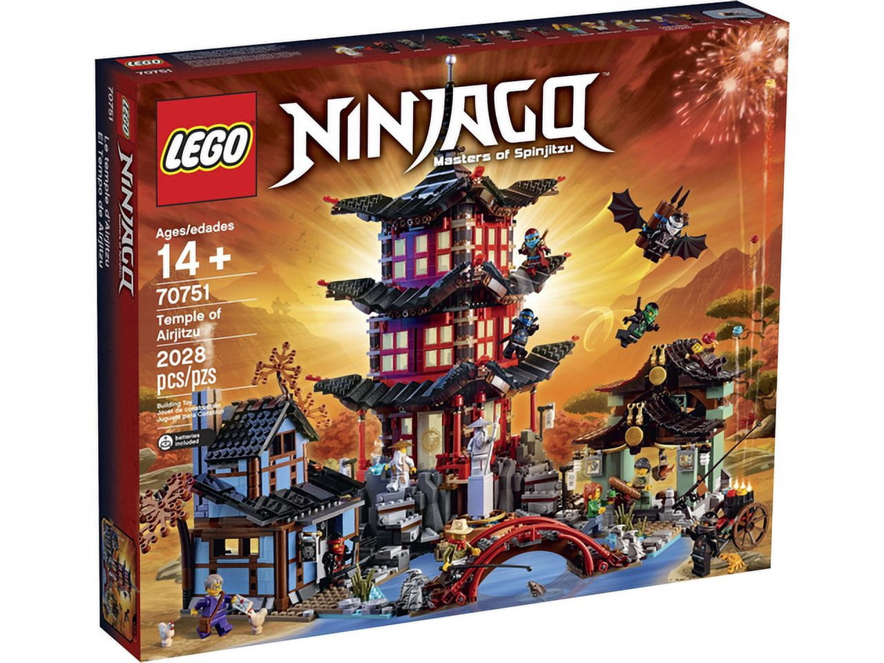 【monち】 LEGO Sealed New in Box Ninjago Temple of Airjitzu 70751 - Walmart.com