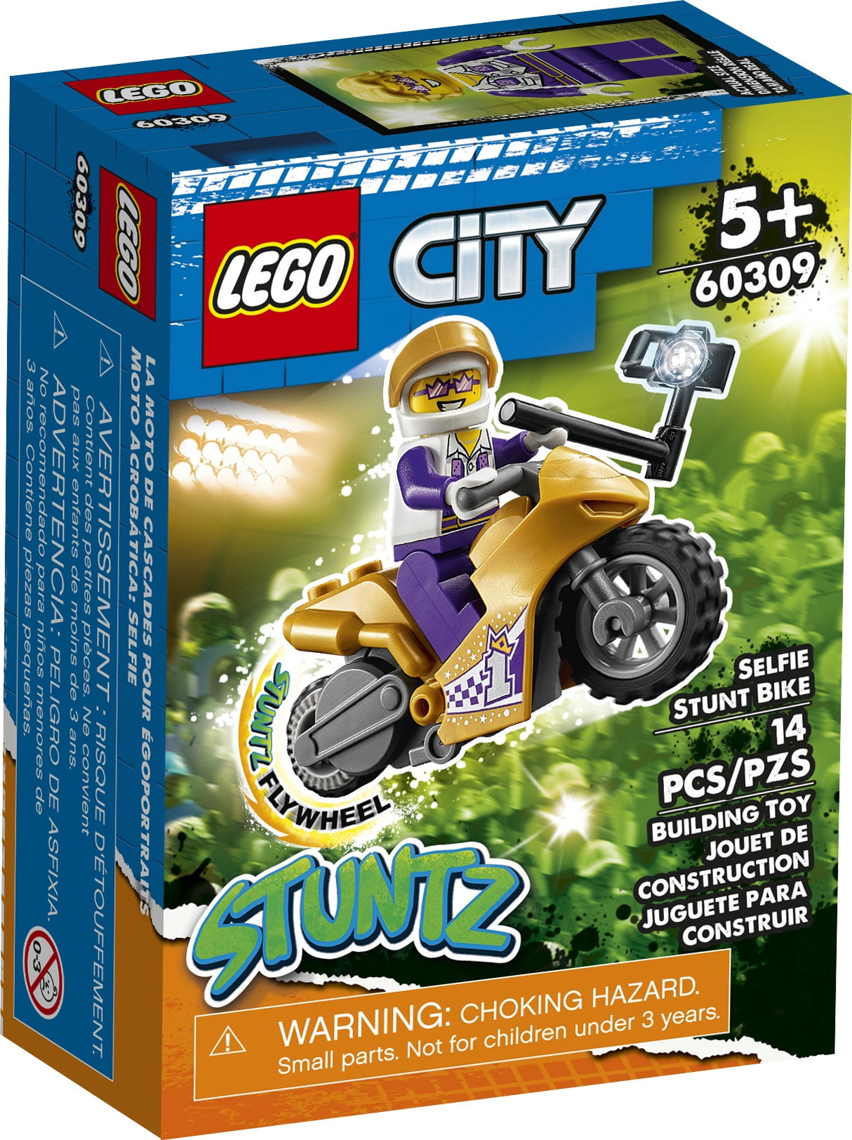 LEGO Selfie Stunt Bike 60309 Building Set (14 Pieces) 