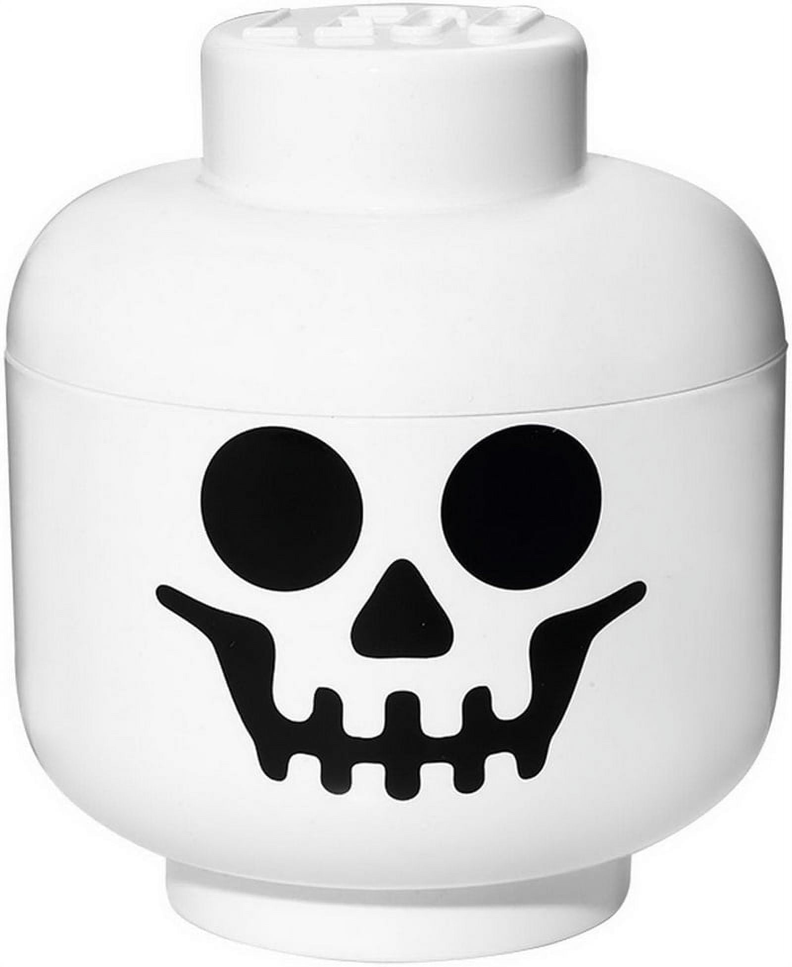 LEGO Skeleton Storage Head, White, ABS/Polypropylene