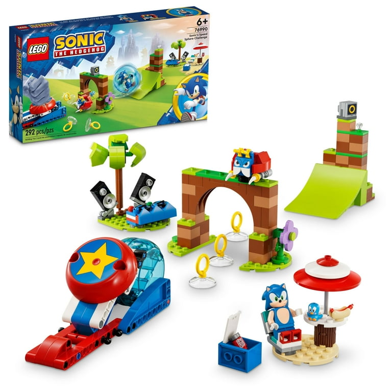 LEGO Sonic the Hedgehog Sonic's Speed Sphere Challenge Building Toy Set,  Sonic Playset with Speed Sphere Launcher and 3 Sonic Figures, Fun Birthday  Gift for Young Fans Ages 6 and Up, 76990 