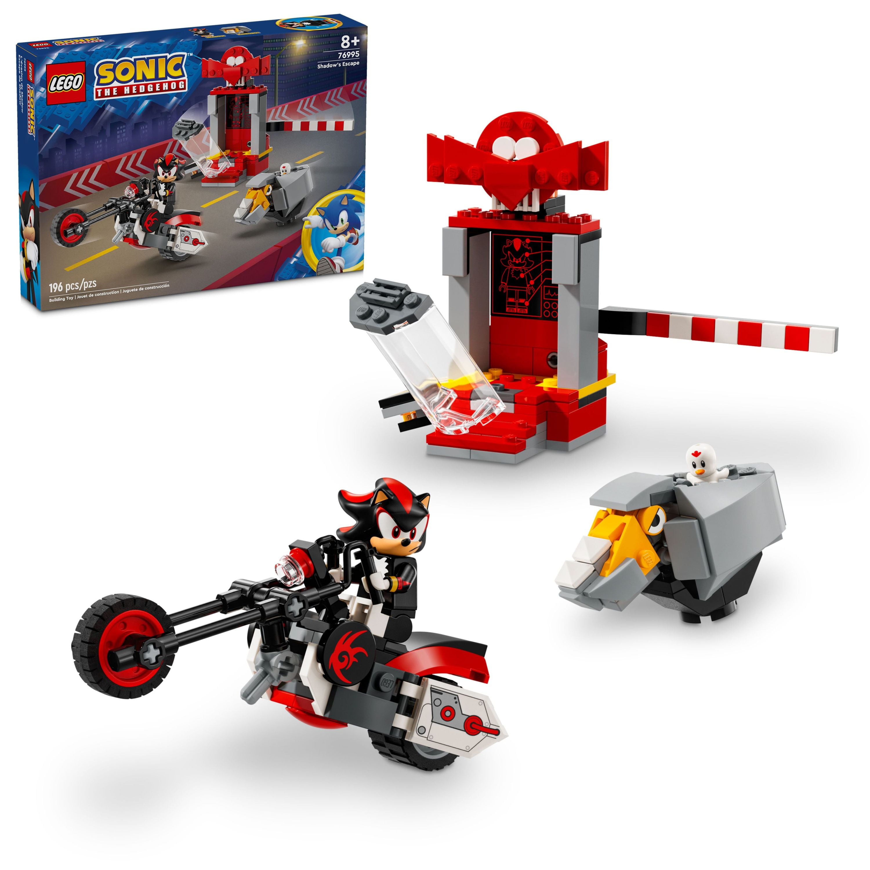 LEGO Sonic the Hedgehog Shadow the Hedgehog Escape Building Set, Gift for Gamers 76995