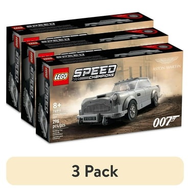 (3 pack) LEGO Speed Champions 007 Aston Martin DB5 76911 Building Toy Set Featuring James Bond Minifigure, Car Model Kit for Kids and Teens, Great Gift for Boys and Girls Ages 8 and Up