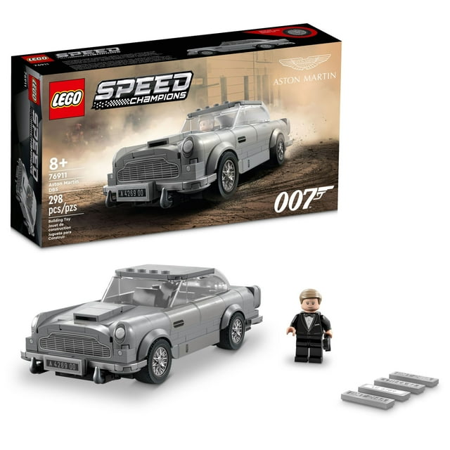 LEGO Speed Champions 007 Aston Martin DB5 76911 Building Toy Set Featuring James Bond Minifigure, Car Model Kit for Kids and Teens, Great Gift for Boys and Girls Ages 8 and Up
