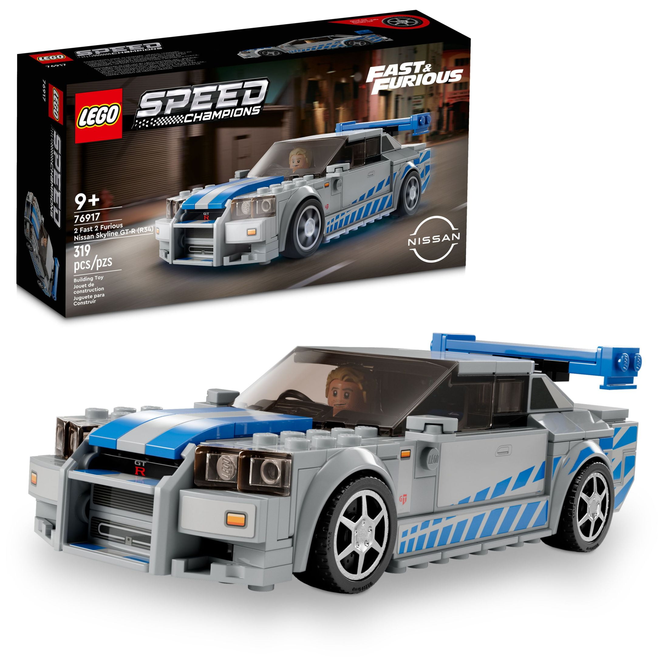 LEGO Speed Champions Nissan Skyline GT-R (R34) 76917, 2 Fast LEGO Speed Champions Nissan Skyline GT-R (R34) 76917, 2 Fast