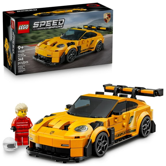 LEGO Speed Champions Porsche 911 GT3 RS Super Car Toy - Model Kit & Pretend Play Toy for Boys & Girls, Ages 9+ - Sports Car Building Set for Kids & Racing Fans - Gift Idea for Birthdays - 77239