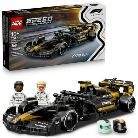 LEGO Speed Champions APXGP Team Race Car from F1 The Movie - Building Toy for Boys, Girls, & Kids, Ages 10+ - Pretend Play Racing Vehicle with 2 Minifigures - Gift Idea for Birthdays - 77252