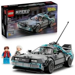 LEGO Speed Champions Máquina del Tiempo de Volver al Futuro Juguete de Construcción para Niños - Juguete de Coche para Jugar y Exhibir con 2 Modos de Construcción para Niños y Niñas, Mayores de 9 Años - Ideas de Regalo para Cumpleaños y Fans - 77256