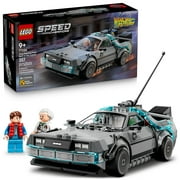 LEGO Speed Champions Time Machine from Back to the Future Building Toy for Kids - Pretend Play & Display Car Toy W/2 Build Modes for Boys & Girls, Ages 9+ Gift Ideas for Birthdays & Fans - 77256