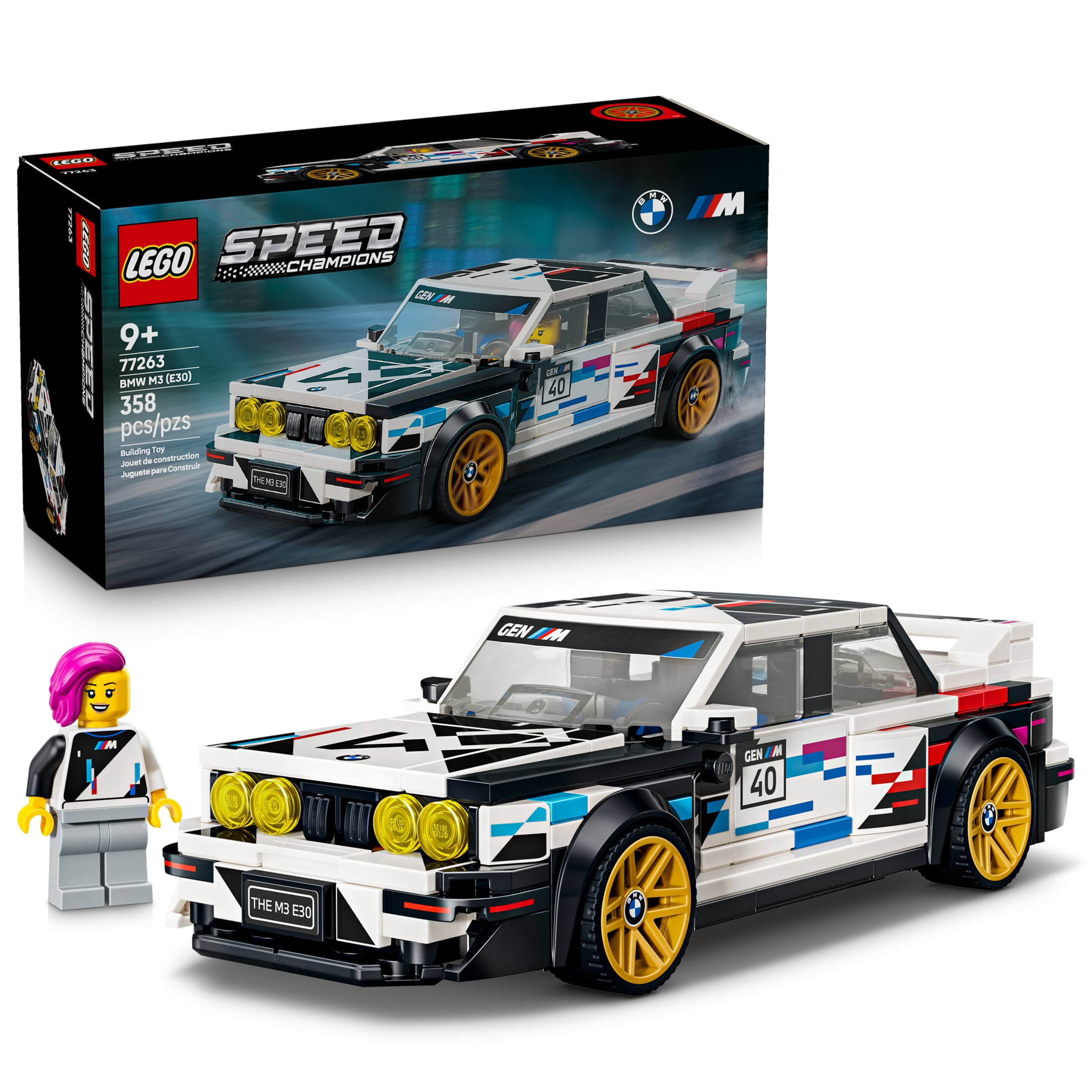 LEGO Speed Champions BMW M3 (E30) - Building Toy for Boys & Girls