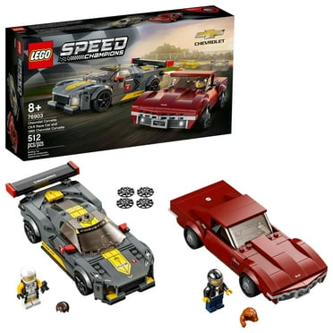 LEGO Speed Champions Chevrolet Corvette C8.R Race Car and 1969 Chevrolet Corvette 76903 Building Toy (512 Pieces)
